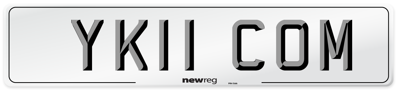 YK11 COM Number Plate from New Reg